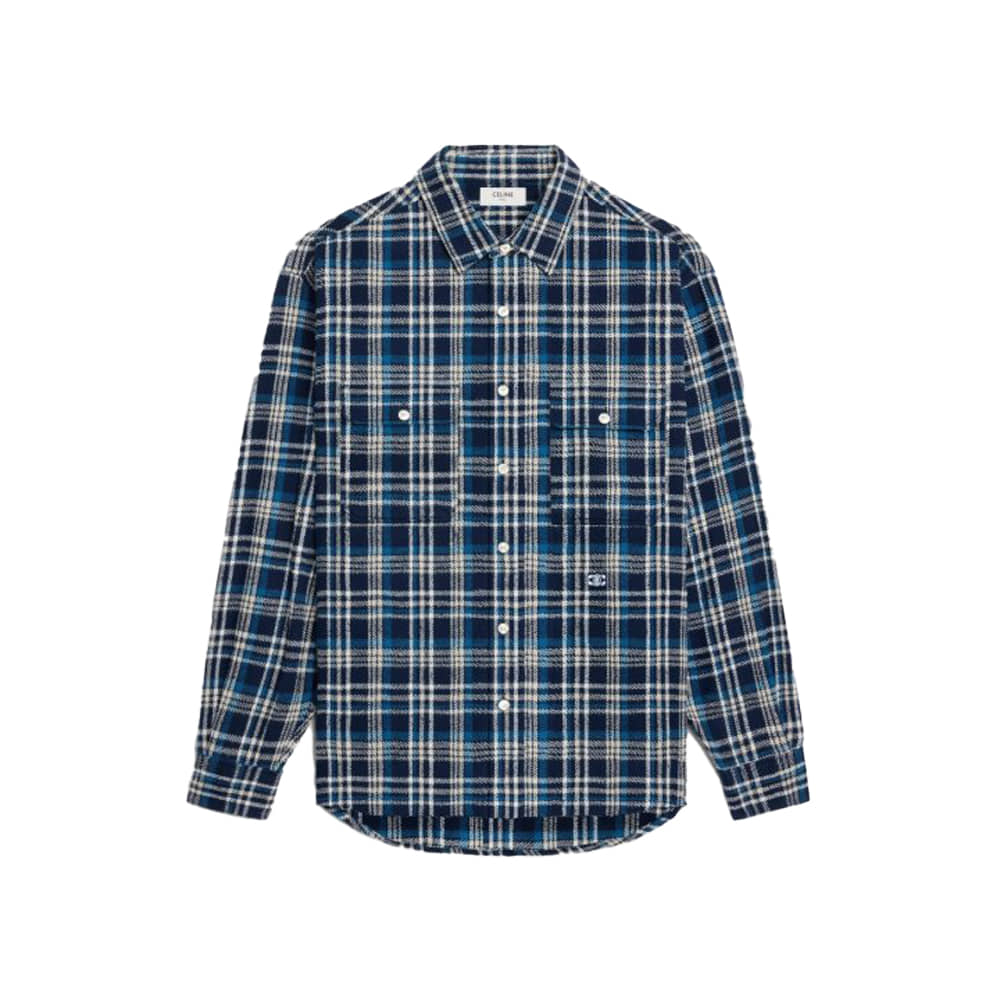 셀린느 트리옹프 루즈 럼버잭 체크코튼 셔츠 (국내배송)(2COLOR)