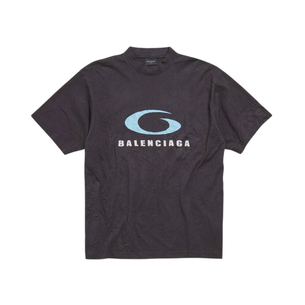 발렌시아가 블랙 루프 스포츠 아이콘 미디엄 핏 티셔츠
