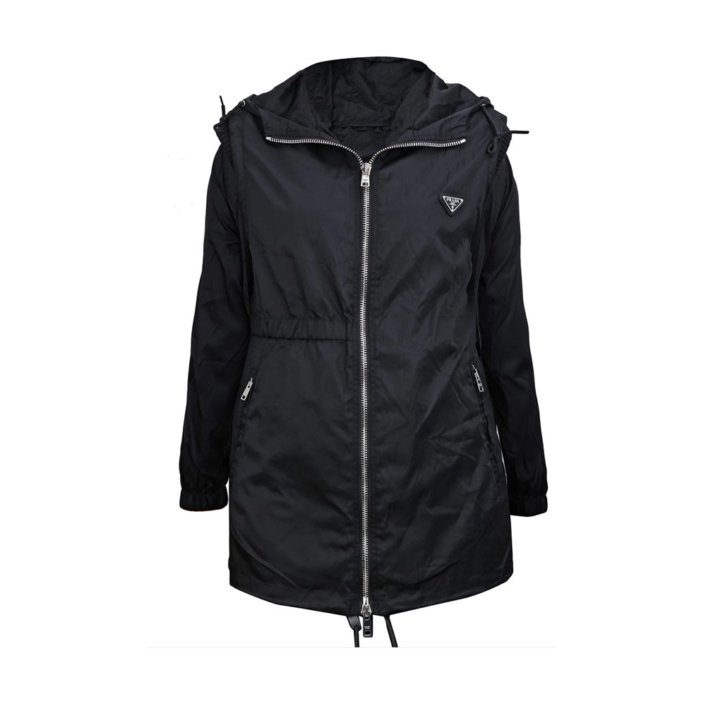 프라다 리나일론 여자 후드 자켓 (블랙) (국내배송)