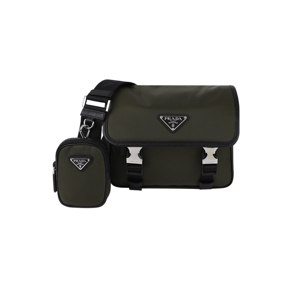 프라다 삼각로고버클 리나일론 크로스백