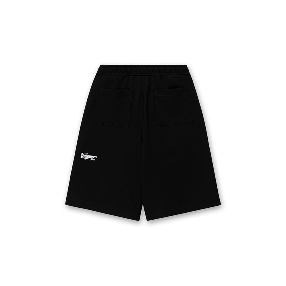 우영미 블랙 원턱 코튼 쇼츠 (국내배송)(FREE)(고퀄)