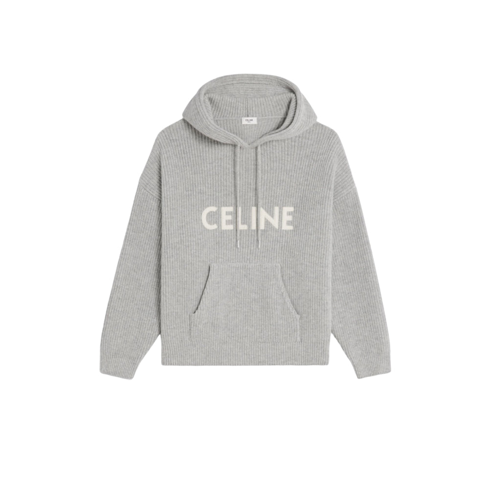 셀린느 립드 울 후드 스웨터