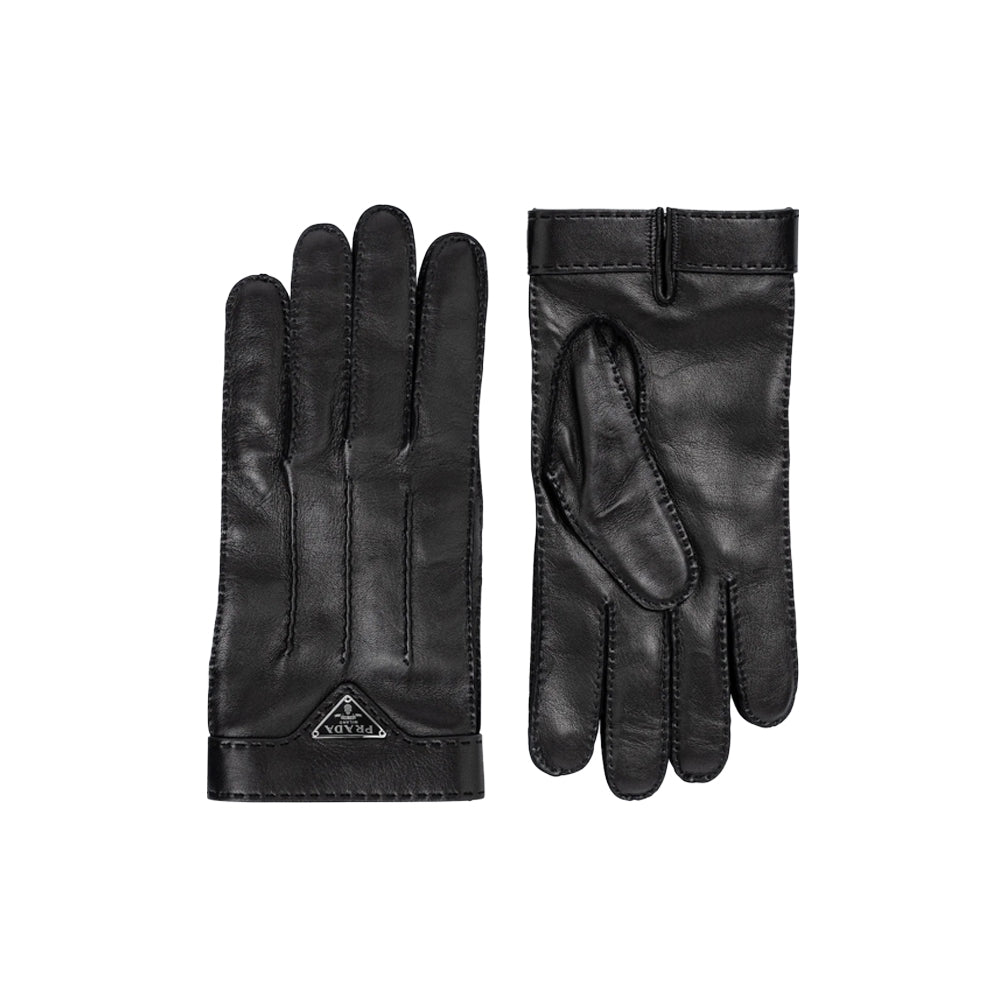 프라다 로고 레더 양가죽 장갑(국내배송)(당일배송)