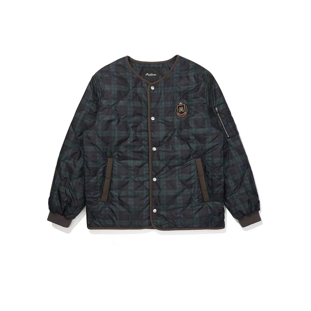 말본 포인트 퀼팅 패딩 자켓(2COLOR)