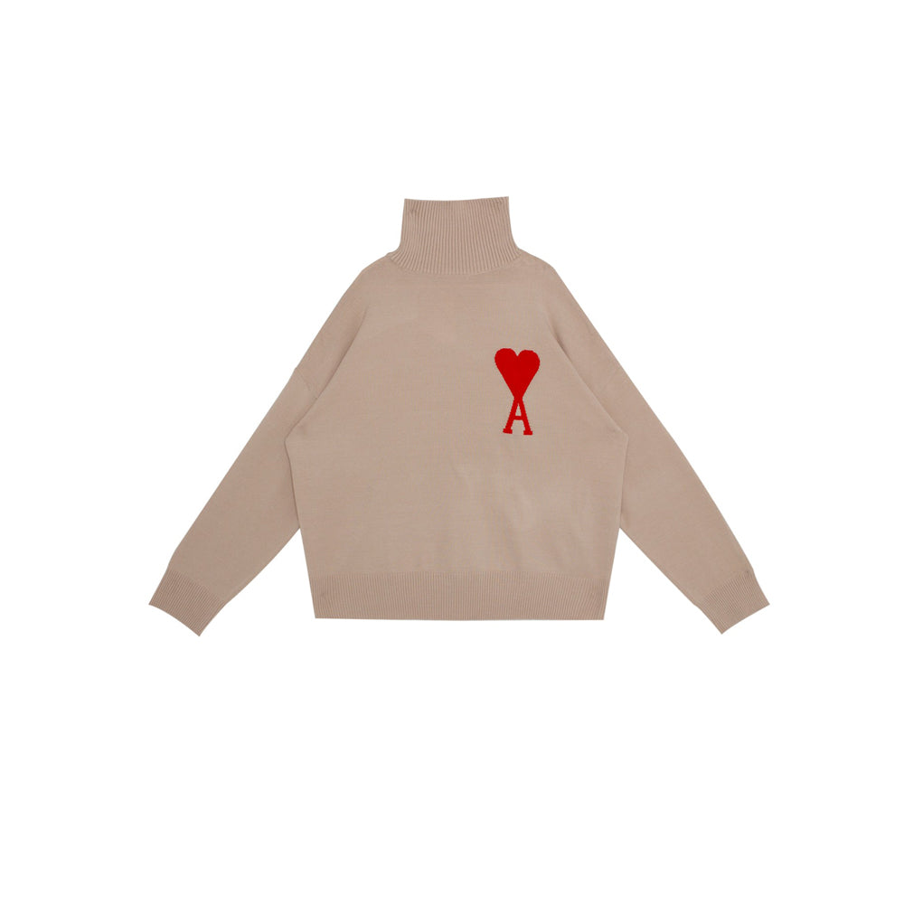 아미 파리스 꾀흐 오버사이즈 터틀넥(샴페인베이지) (국내배송)