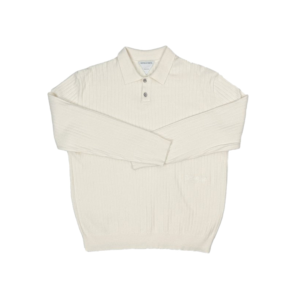 보테가 베네타 사이드 로고 자수 카라 니트(국내배송)(2color)