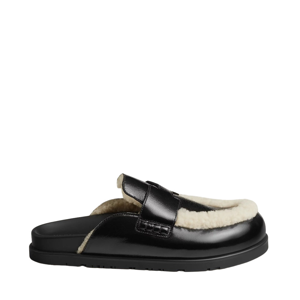 에르메스 고 뮬 글레이즈드 나파