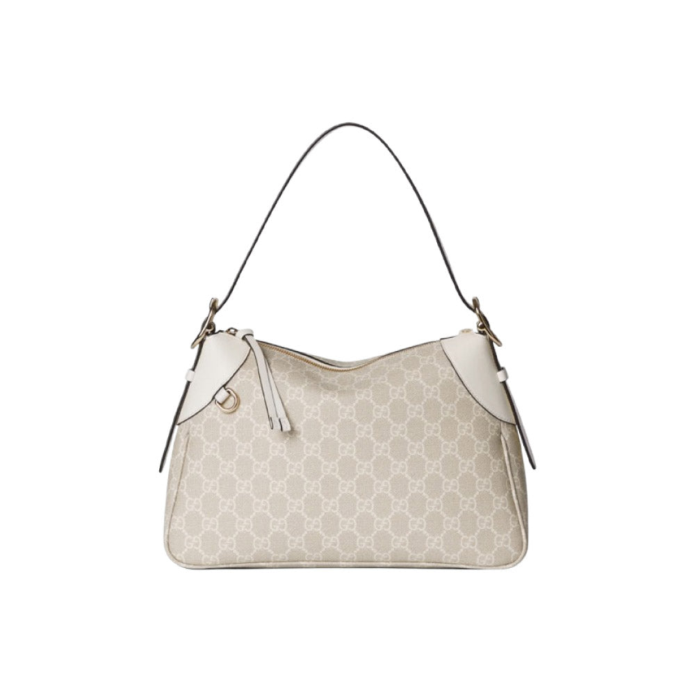 구찌 GG 엠블럼 미디움 숄더백 베이지