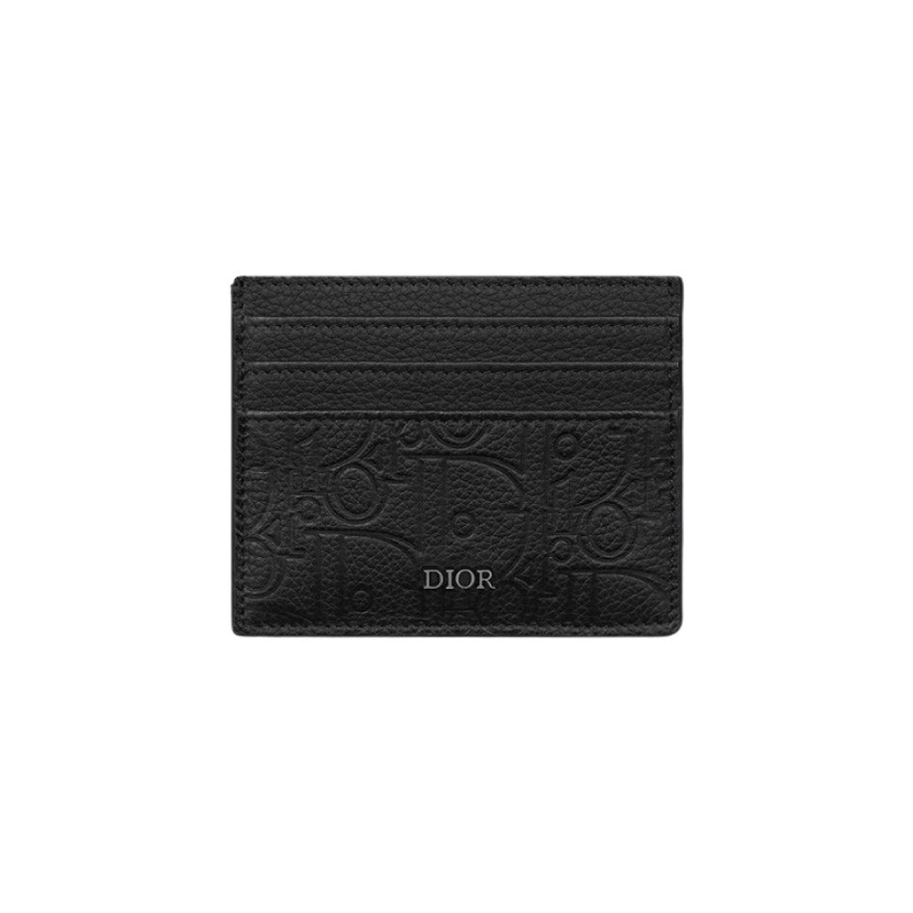 디올 그래비티 오블리크 카드홀더 블랙