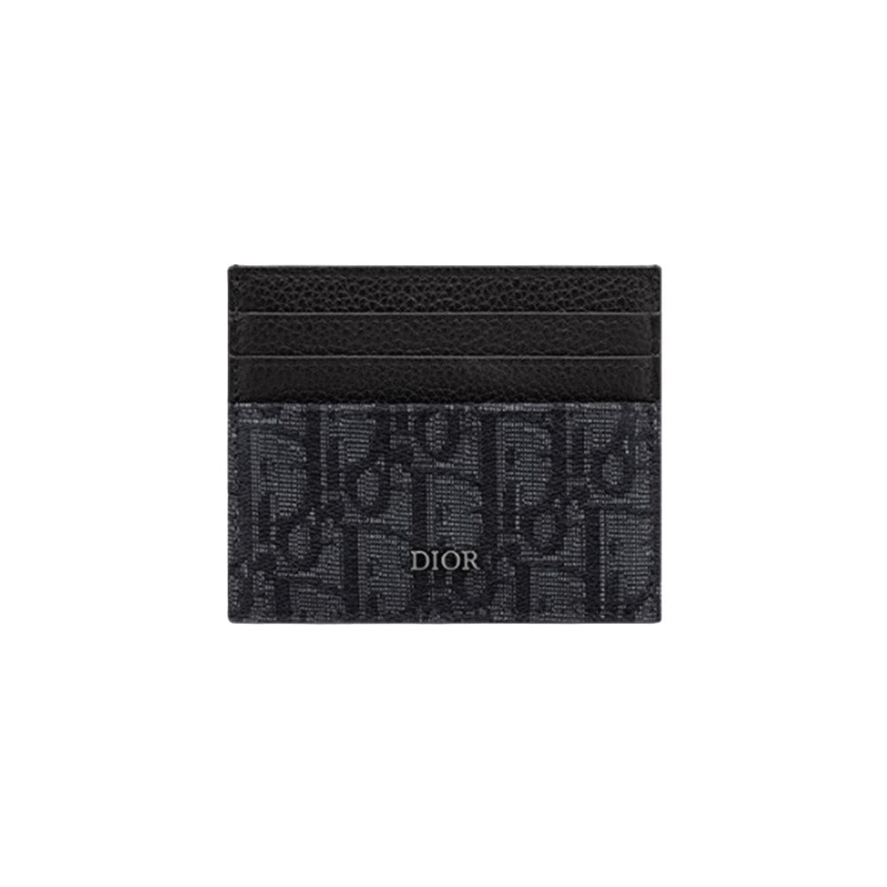 디올 오블리크 카드홀더 블랙