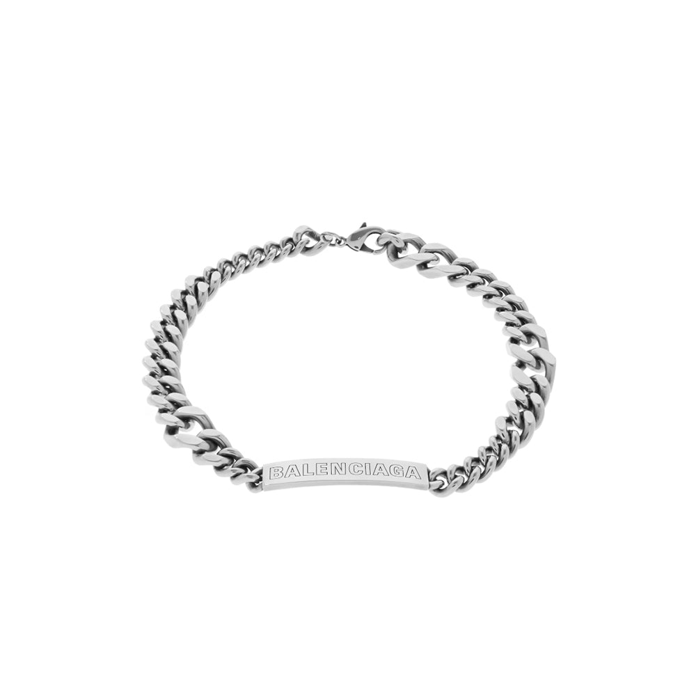 발렌시아가 플레이트 트위스트 앤티크 목걸이(2color)