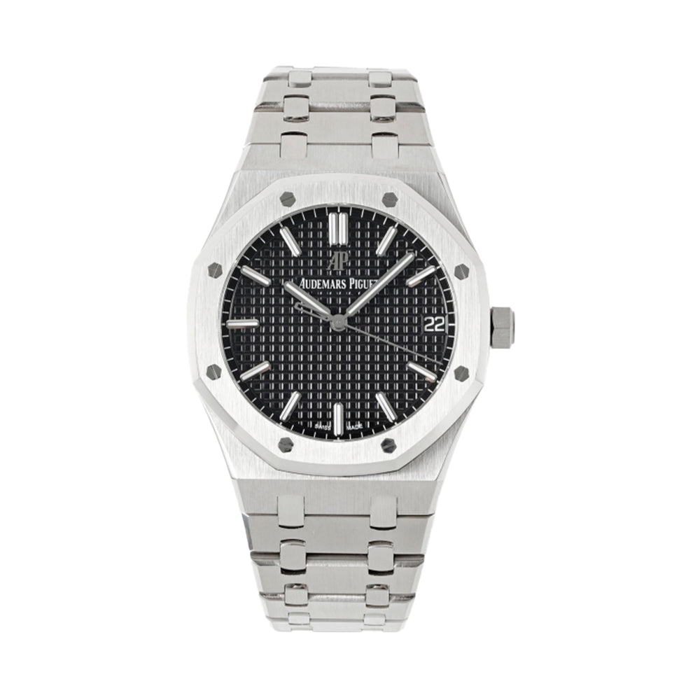 오데마피게 로얄 오크 셀프와인딩 41mm 스틸 브레이슬릿 블랙