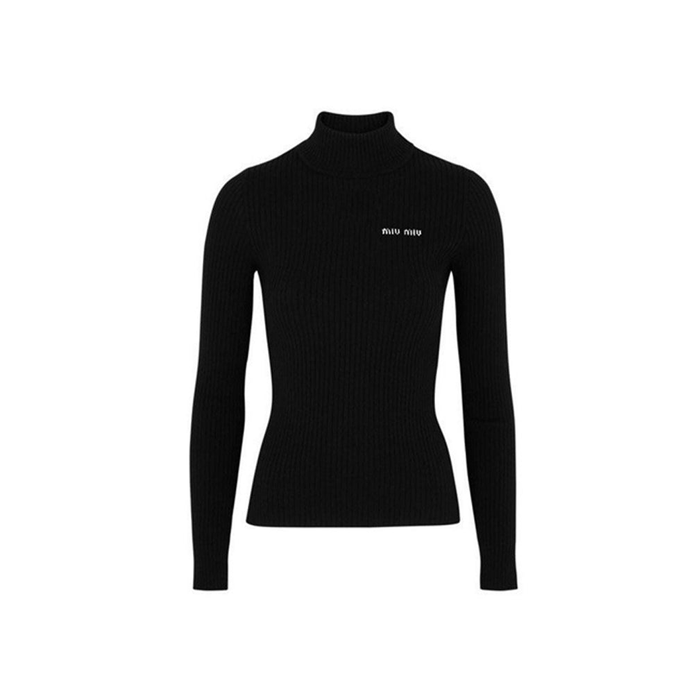 미우미우 체스트 로고 터틀넥 (국내배송) (당일배송)