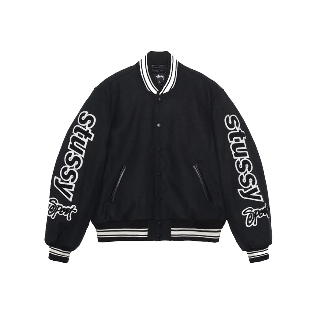 스투시 컴피티션 바시티 자켓 (블랙) (국내배송)