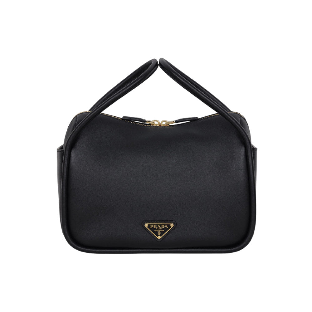 프라다 삼각로고 달링 레더 토트백 블랙