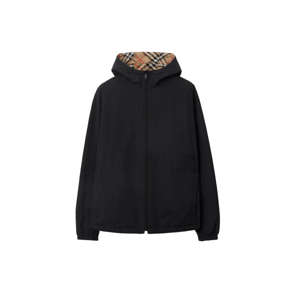 버버리 리버서블 체크 자켓 샌드
