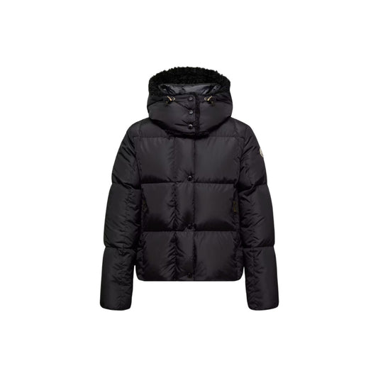 몽클레어 카스텔노우 스퀘어 퀼팅 후드 쇼트 다운 자켓 블랙