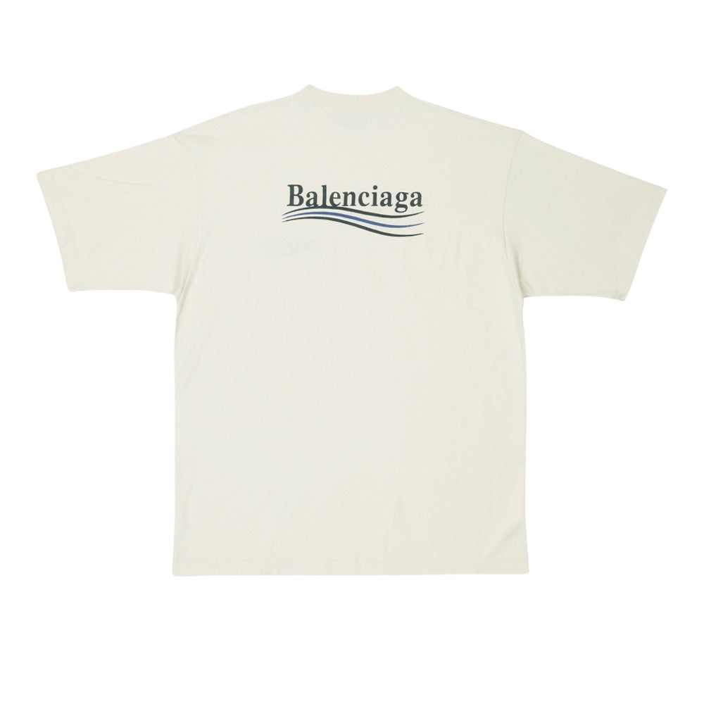 발렌시아가 웨이브 자수 로고 반팔티 (국내배송) (4COLOR)(3SIZE)