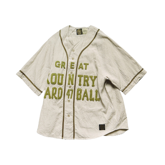 캐피탈 프렌치 리넨 컨트리 베이스볼 셔츠  (국내배송)