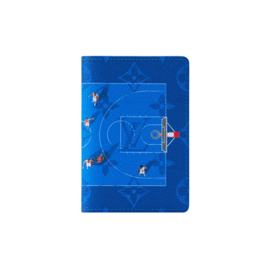 루이비통 여권지갑 블루