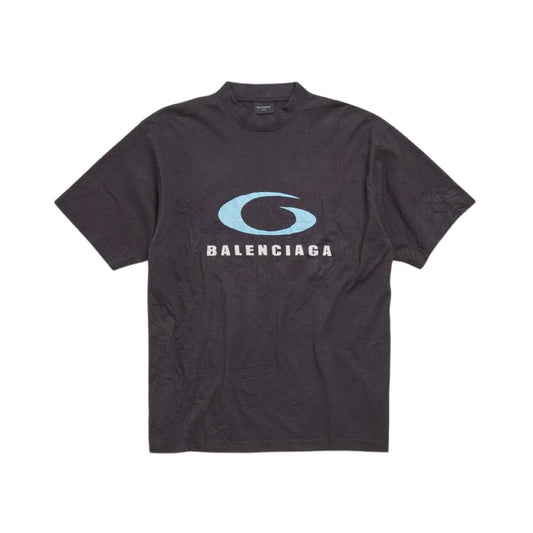 발렌시아가 블랙 루프 스포츠 아이콘 미디엄 핏 티셔츠