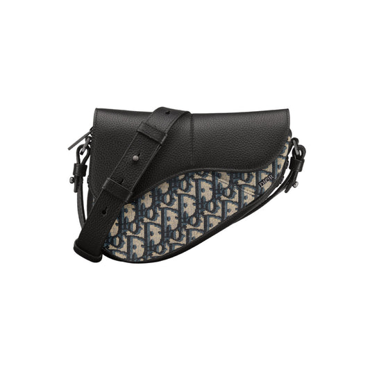 디올 새들 미니 크로스백 오블리크 베이지