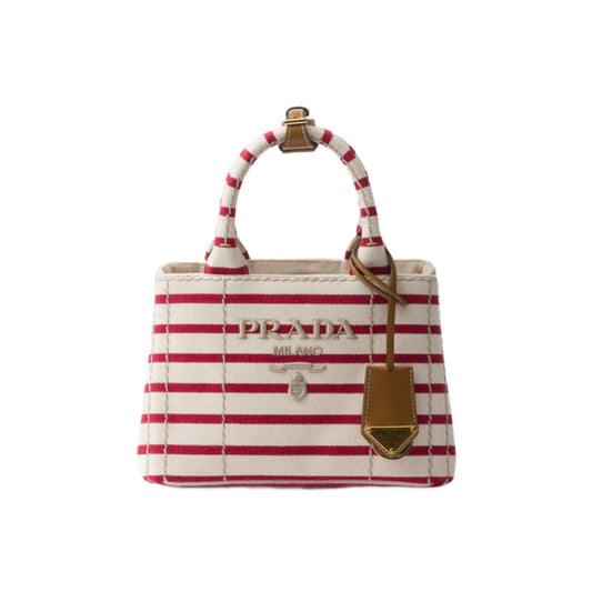 프라다 스프라이트 코튼 캔버스 미니백 옐로우 레드