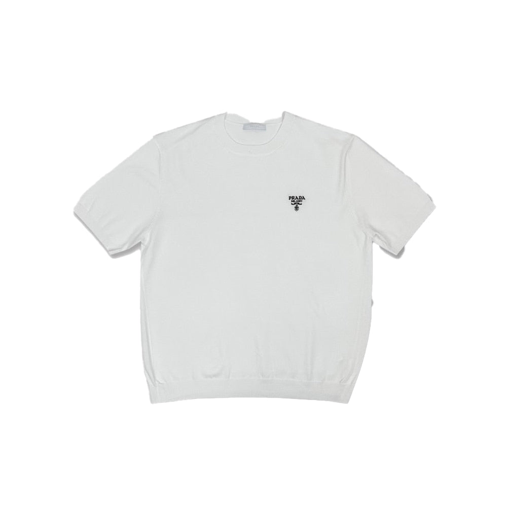 프라다 밀라노 엠브로이더리 니트반팔 (남성)(국내배송) (4COLOR)(3SIZE)