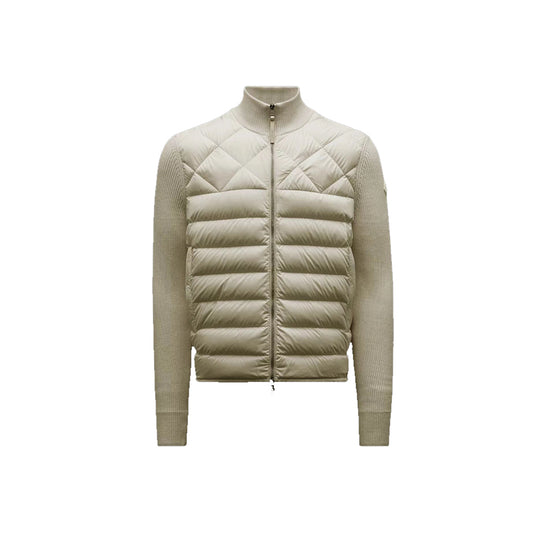 몽클레어 다운판넬 지퍼코튼 블랜드 니트패딩(2COLOR) (국내배송)