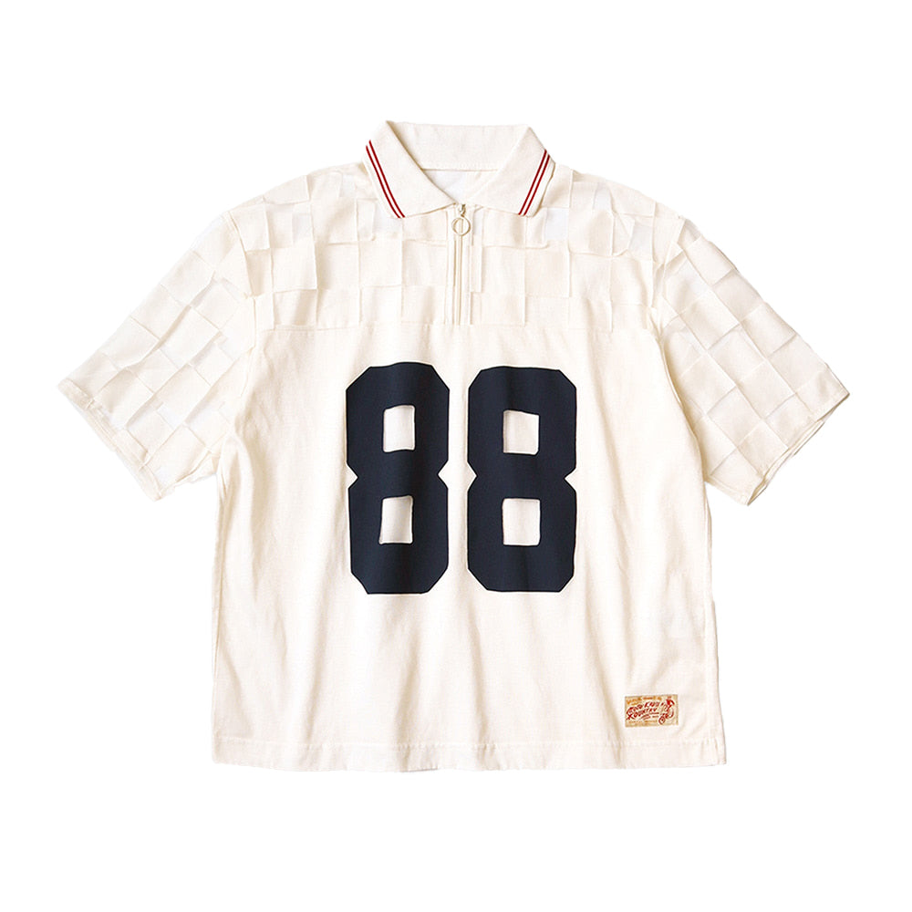 캐피탈 오팔 저지 쉬어 플래그 집업 폴로티셔츠 (2STYLE)  (국내배송)