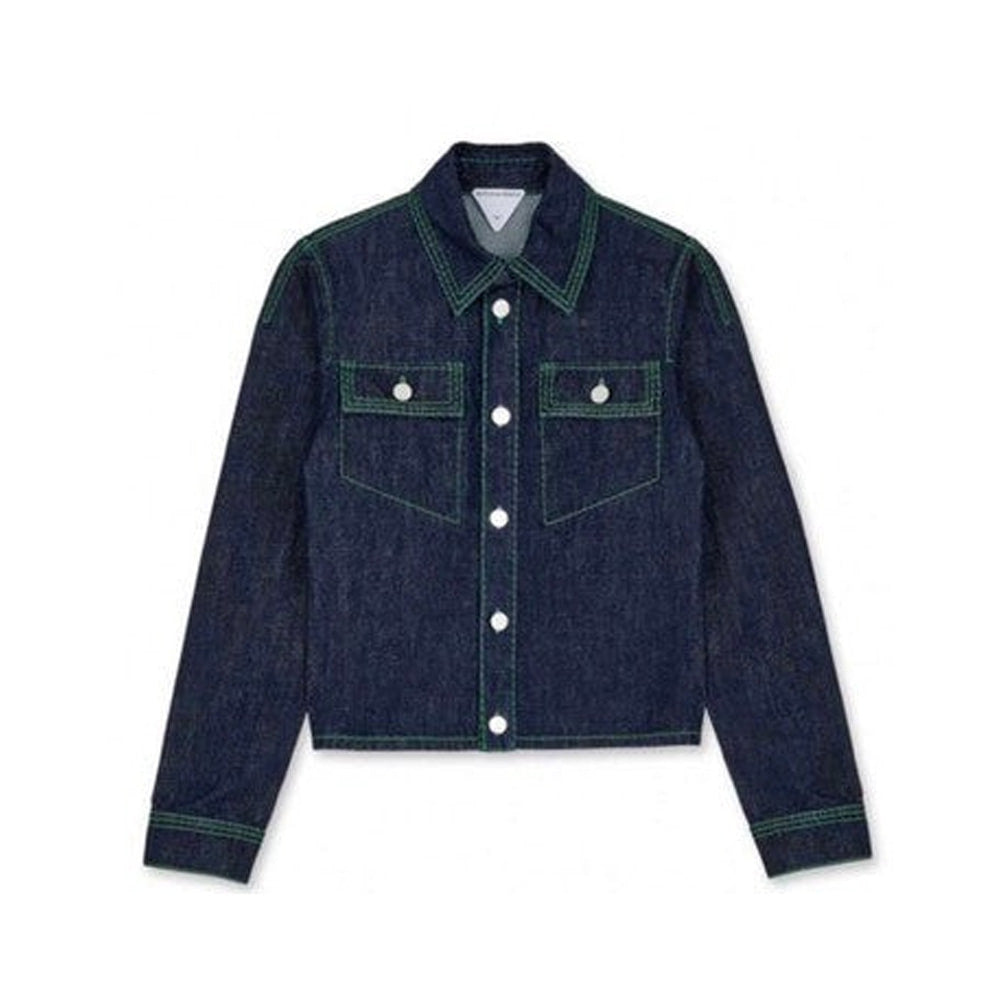 콘트라스트 스티치 데님 자켓