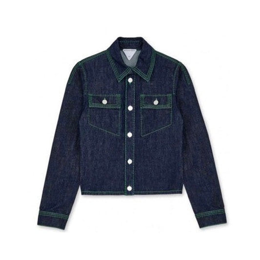콘트라스트 스티치 데님 자켓