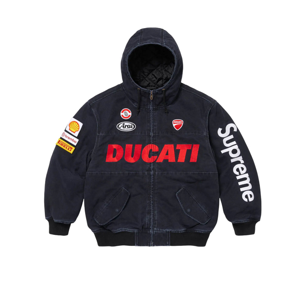 슈프림 X 두가티 후드 레이싱 자켓