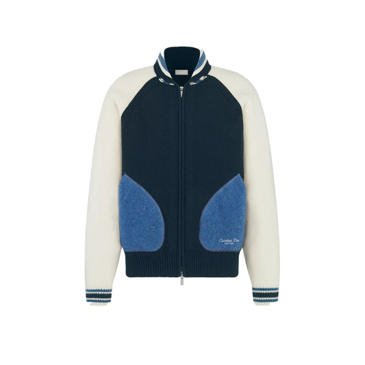 디올 은방울꽃 바시티 자켓