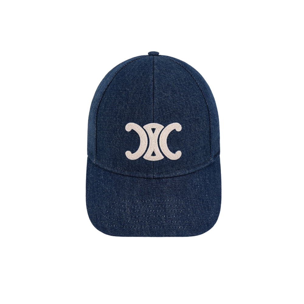 셀린느 데님 코튼 트리옹프 베이스볼캡 다크 유니온 워시(국내배송)(당일배송)
