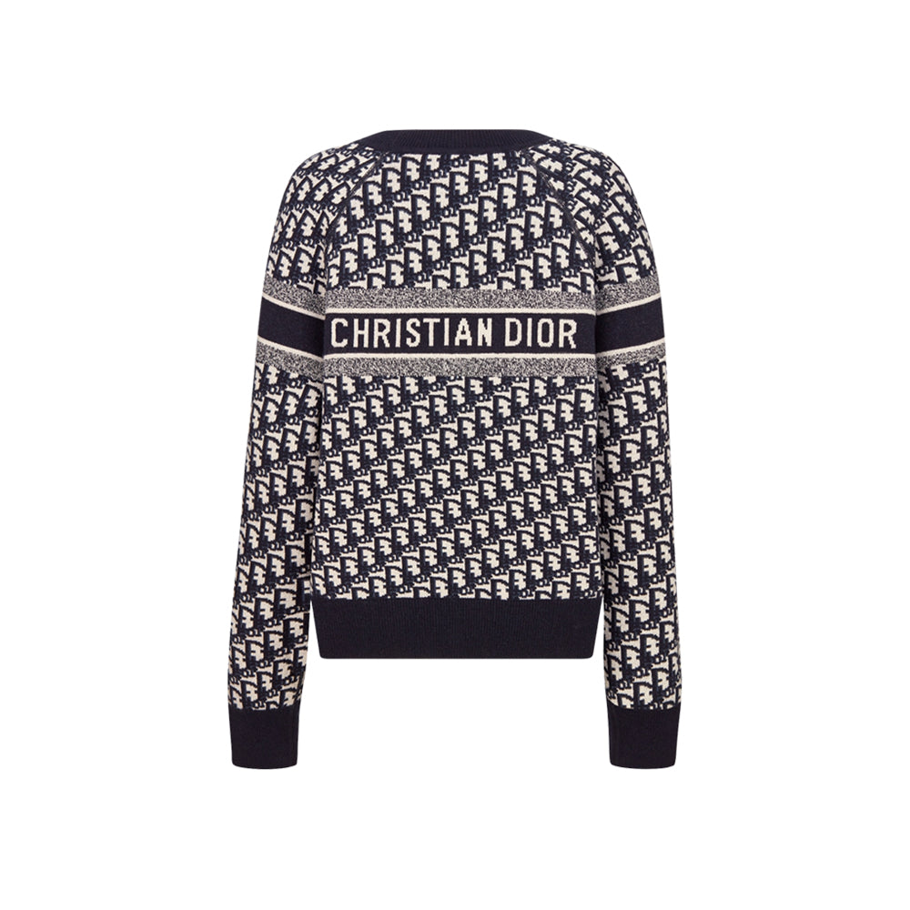 디올 플리스 라운드넥 스웨터