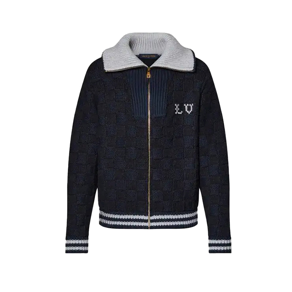 루이비통 다미에 니트 블루종