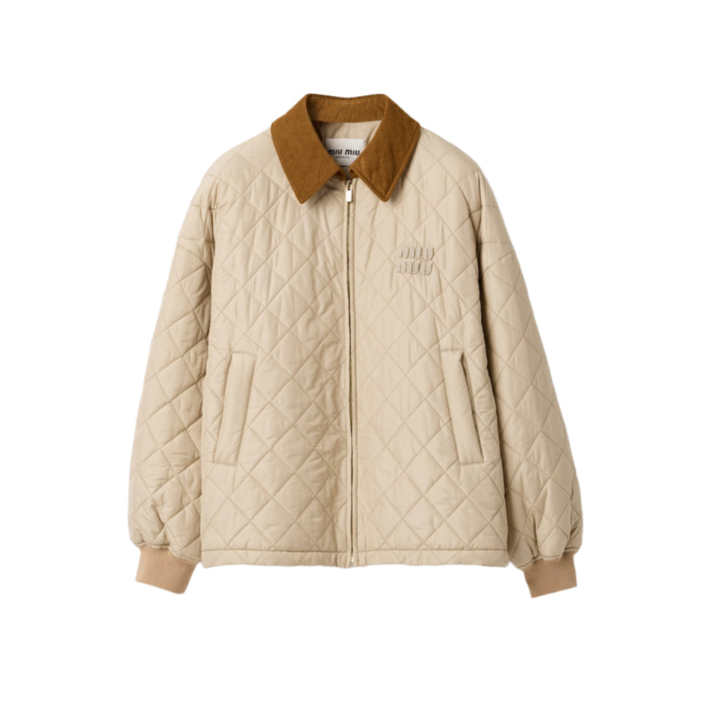 미우미우 테크니컬 패브릭 블루종(퀼팅)