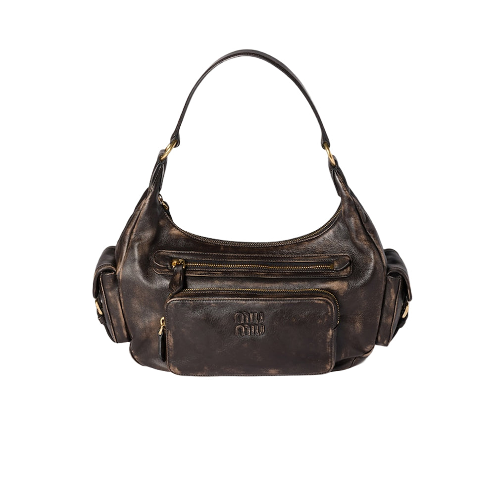 미우미우 나파 레더 포켓 백 커피