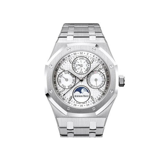 오데마피게 로열 오크 실버 톤 다이얼 워치