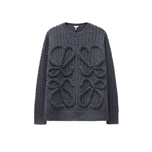 로에베 아나그램 케이블니트 울 스웨터(2COLOR)