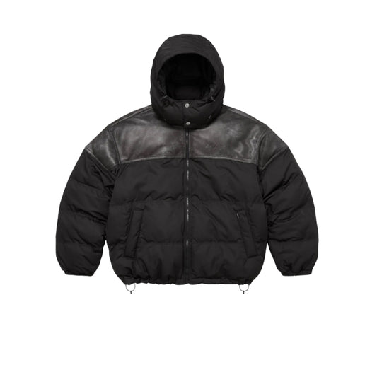 슈프림 레더 요크 퍼퍼 다운 자켓(3COLOR)