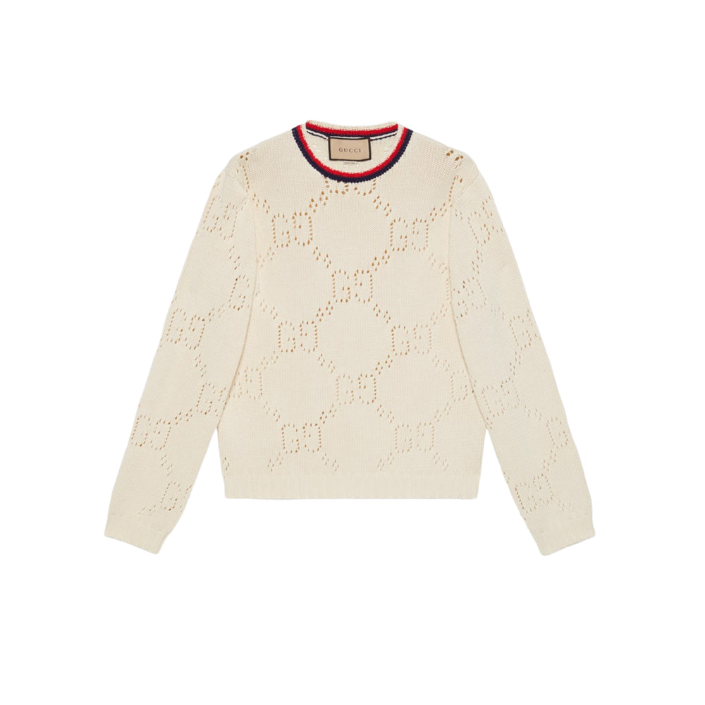 구찌 퍼포레이티드 코튼 니트(국내배송)(당일배송)