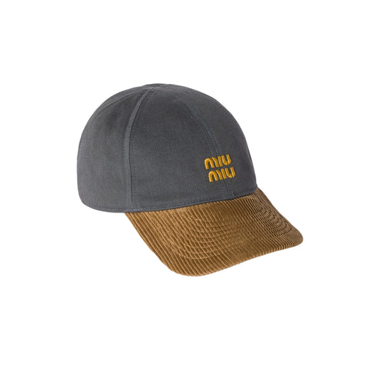 미우미우 데님앤 코드로이 베이스볼캡(국내배송)(당일배송)(5COLOR)