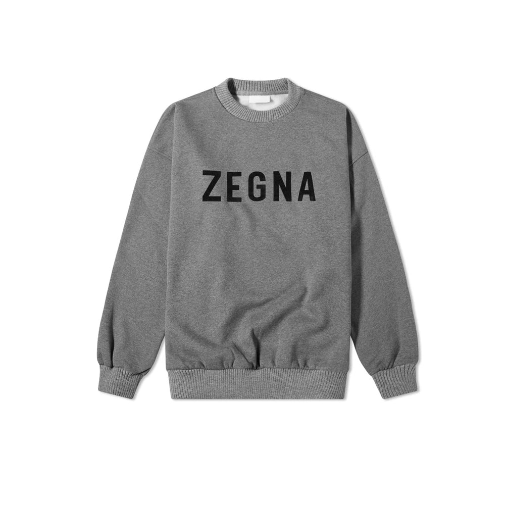 피어오브갓 X 제냐 로고맨투맨(국내배송)(당일배송)(2COLOR)(기모)