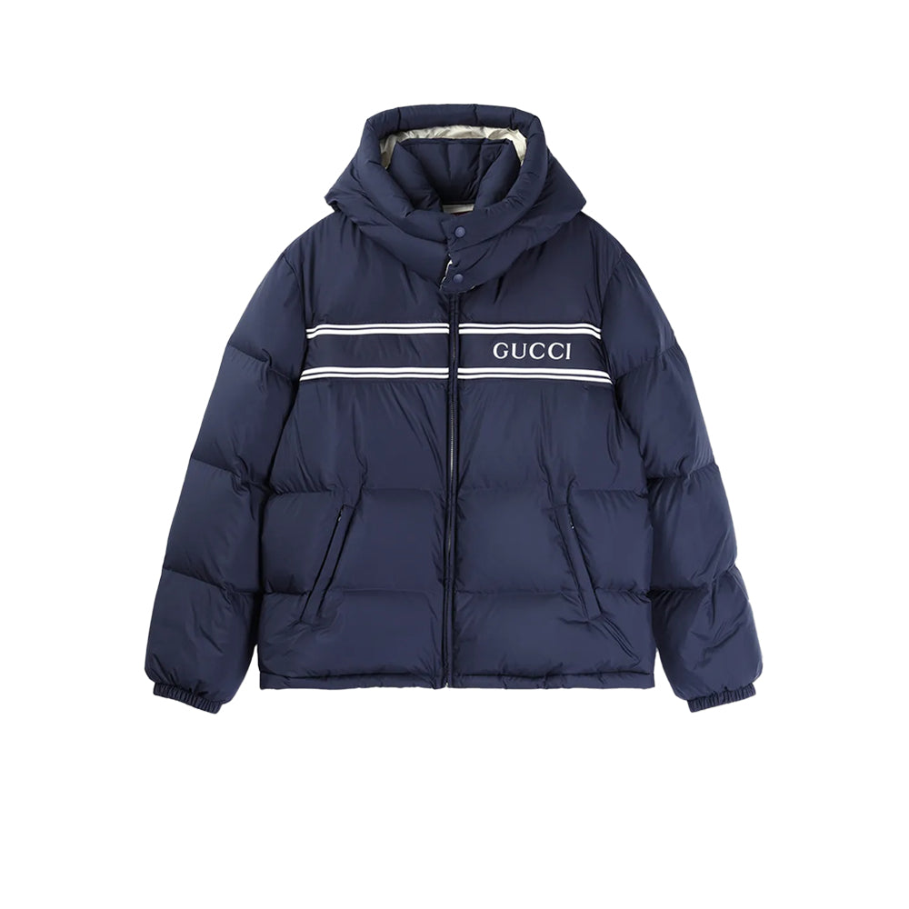 구찌 스트라이프 푸퍼자켓