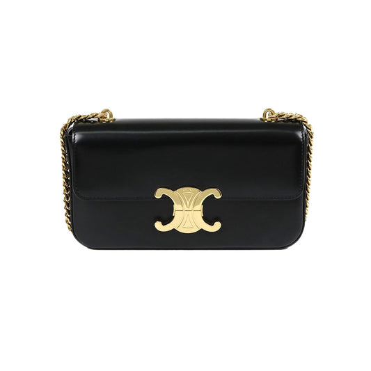 셀린느 샤이니 카프스킨 클로드 체인 숄더백