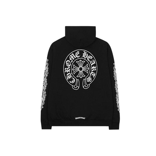 크롬하츠 홀스슈 플로랄 후드 블랙  (국내배송,당일배송)