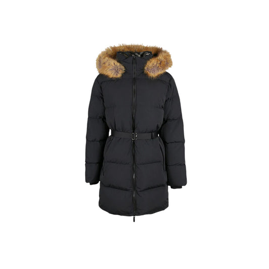 버버리 나일론 퍼 패딩자켓 블랙