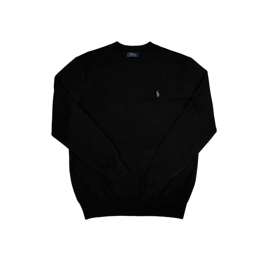 폴로 엠브로이더리 크루넥 니트